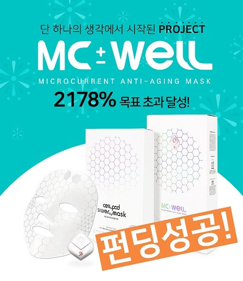 [プレスリリース】マイクロカレントマスクパック「MC±WEL」、Wadizにてクラウドファンディング目標金額の2178%を突破